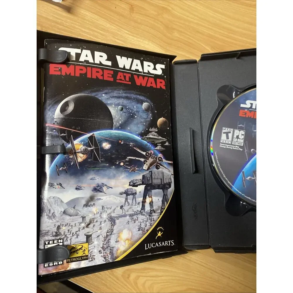 Star Wars: Empire At War PC CD ROM Video Game 2006 Complete W/ Manual Mint Discs